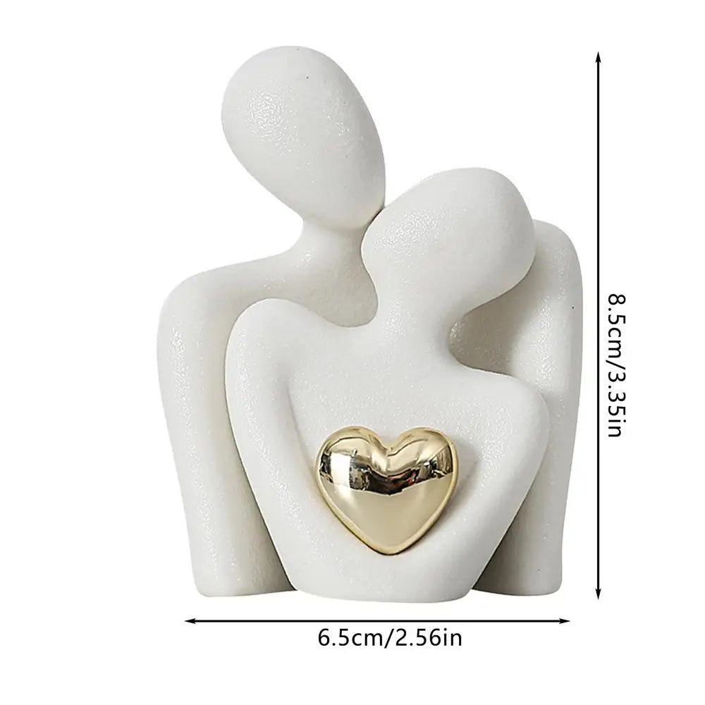 Gold Otto Nordic Harmony Couple Sculpture