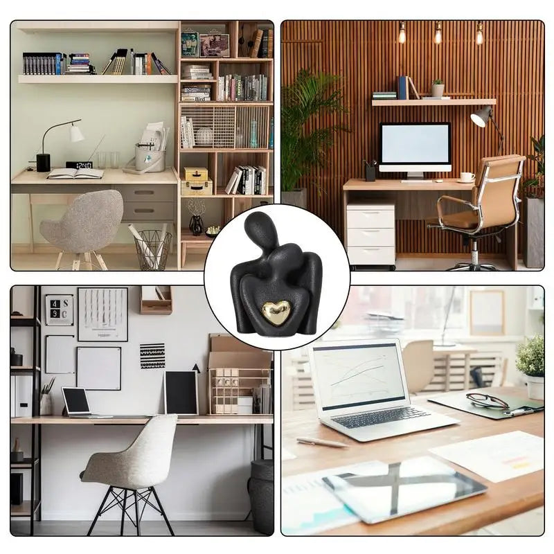 Gold Otto Nordic Harmony Couple Sculpture