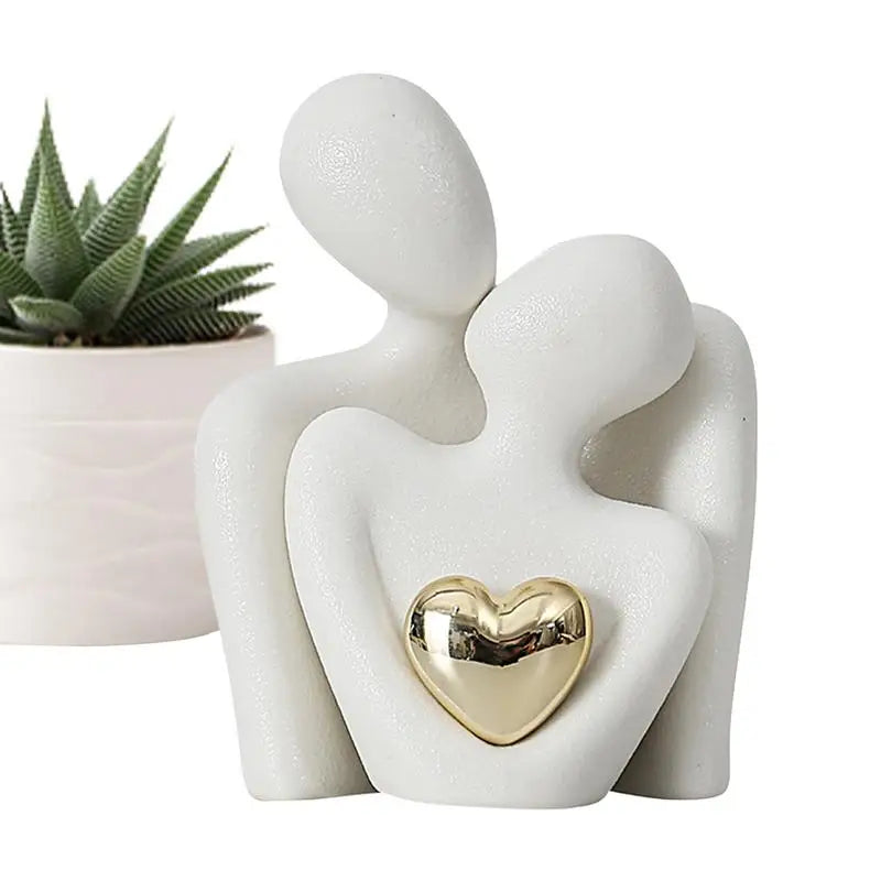 Gold Otto Nordic Harmony Couple Sculpture