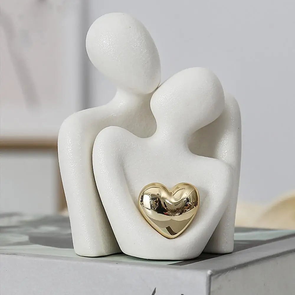 Gold Otto Nordic Harmony Couple Sculpture
