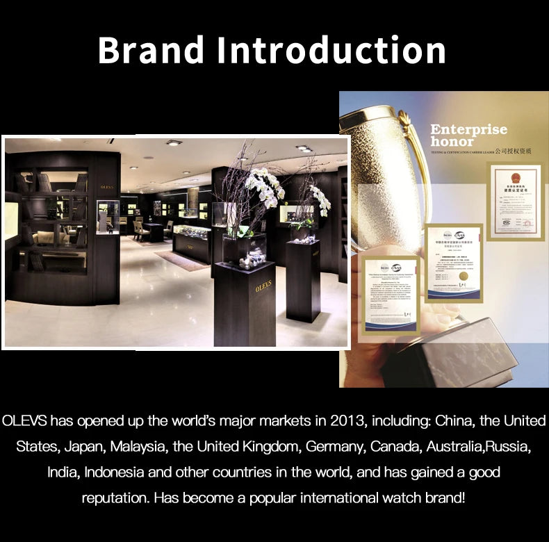 Gold Otto OLEVS Men's Classic Chronograph Moon Phase Quartz Wristwatch – Waterproof Luxury