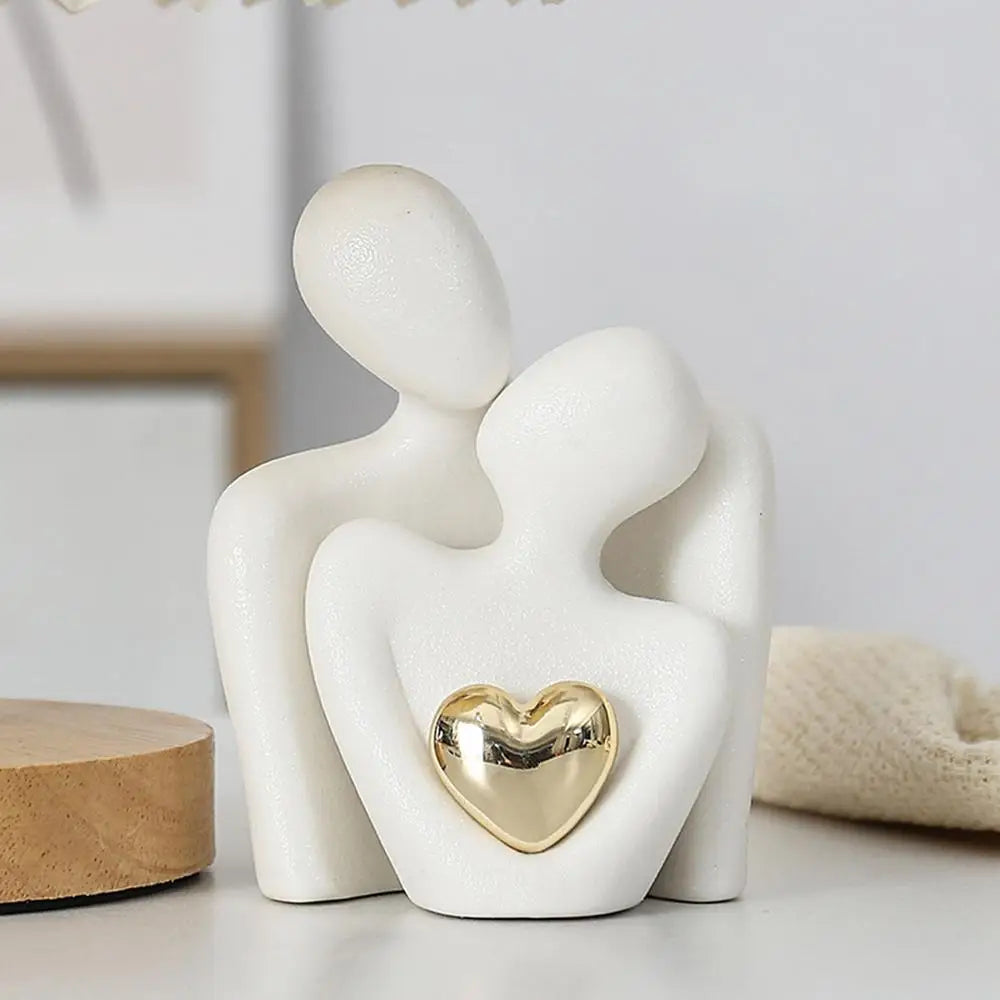 Gold Otto Nordic Harmony Couple Sculpture